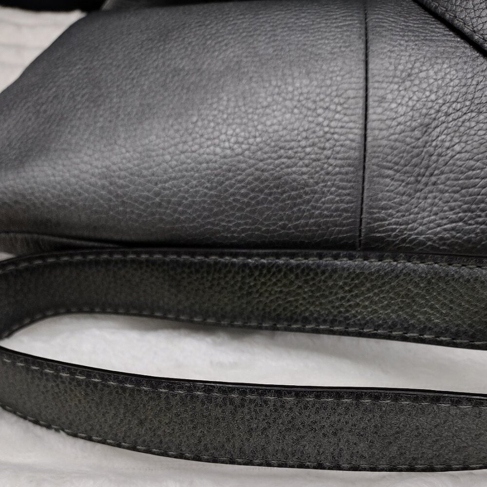 Coach Penelope Slim Crossbody Shoulder Bag Metallic Gray Leather H1168-F16533 - Picture 11 of 11